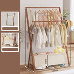 100cm Clothes Rail Rack Rack Garment Rack Freestanding Hanger Bedroom Clothing Rack With Lower Storage Shelf - Home &