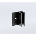100cm Frameless Glass Bath Screen with Brass Brackets - Black - Furniture > Bathroom > Shower Heads & Screens