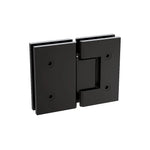 100cm Frameless Glass Bath Screen with Stainless Steel Brackets - Black - Furniture > Bathroom > Shower Heads & Screens