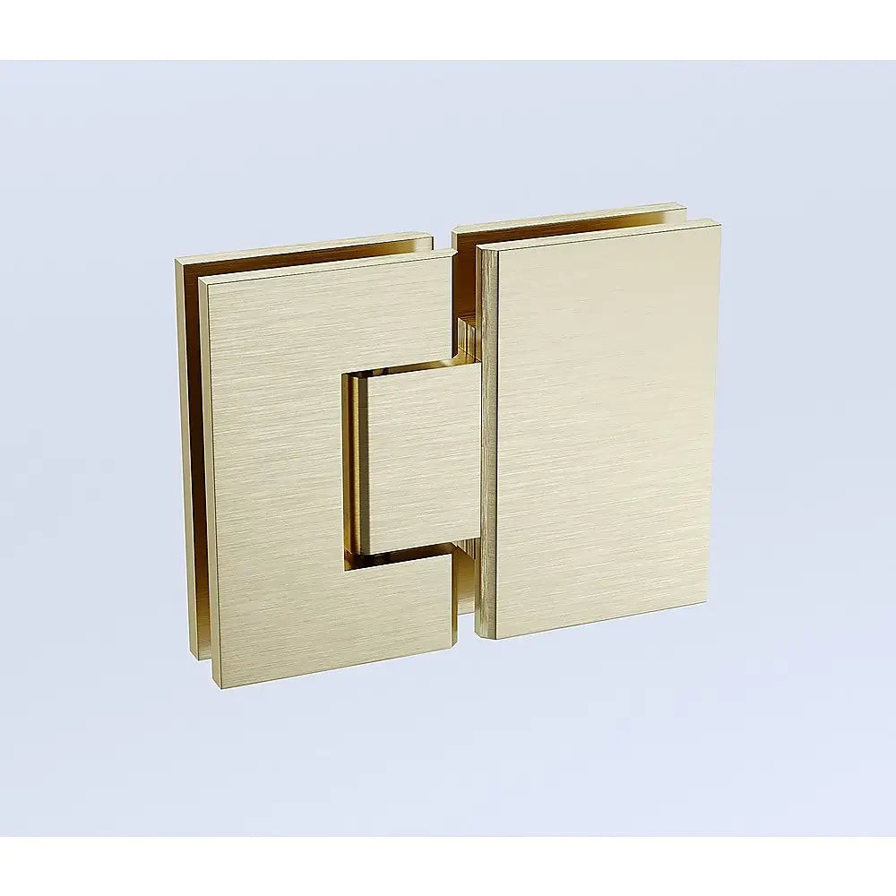 100cm Frameless Glass Bath Screen with Stainless Steel Brackets - Gold - Furniture > Bathroom > Shower Heads & Screens