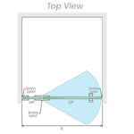 100cm Wall to Wall Frameless Shower Screen with Chrome Channel and SS Hinges - Furniture > Bathroom > Shower Heads &