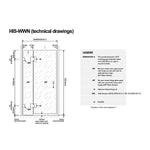 100cm Wall to Wall Frameless Shower Screen with Chrome Channel and SS Hinges - Furniture > Bathroom > Shower Heads &