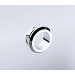 100cm Wall to Wall Frameless Shower Screen with Chrome Channel and SS Hinges - Furniture > Bathroom > Shower Heads &