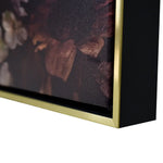 100X100cm Cockatoo Romance Gold Framed Canvas Wall Art - Home & Garden > Wall Art