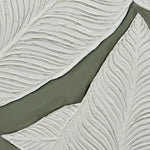 100X100cm Emerald Oasis: Leaves of Serenity Champagne Framed Hand Painted Canvas Wall Art - Home & Garden > Wall Art