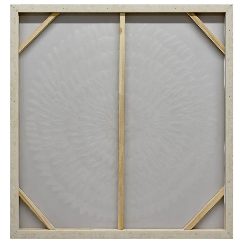 100X100cm Lustrous Celestial Harmony Light Wood Framed Hand Painted Canvas Wall Art - Home & Garden > Wall Art