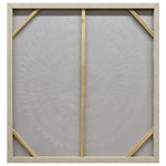 100X100cm Lustrous Celestial Harmony Light Wood Framed Hand Painted Canvas Wall Art - Home & Garden > Wall Art