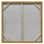 100X100cm Lustrous Leaves Dark Wood Framed Hand Painted Canvas Wall Art - Home & Garden > Wall Art
