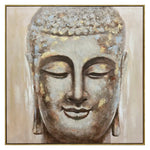 100X100cm Mystic Mettle Dark Wood Framed Canvas Wall Art - Home & Garden > Wall Art
