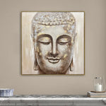 100X100cm Mystic Mettle Dark Wood Framed Canvas Wall Art - Home & Garden > Wall Art
