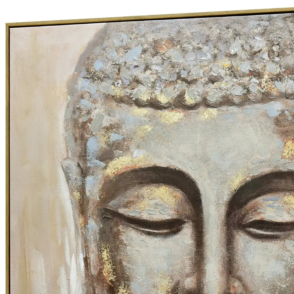 100X100cm Mystic Mettle Dark Wood Framed Canvas Wall Art - Home & Garden > Wall Art