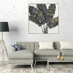 100X100cm Noir Luminescence Light Wood Framed Hand Painted Canvas Wall Art - Home & Garden > Wall Art