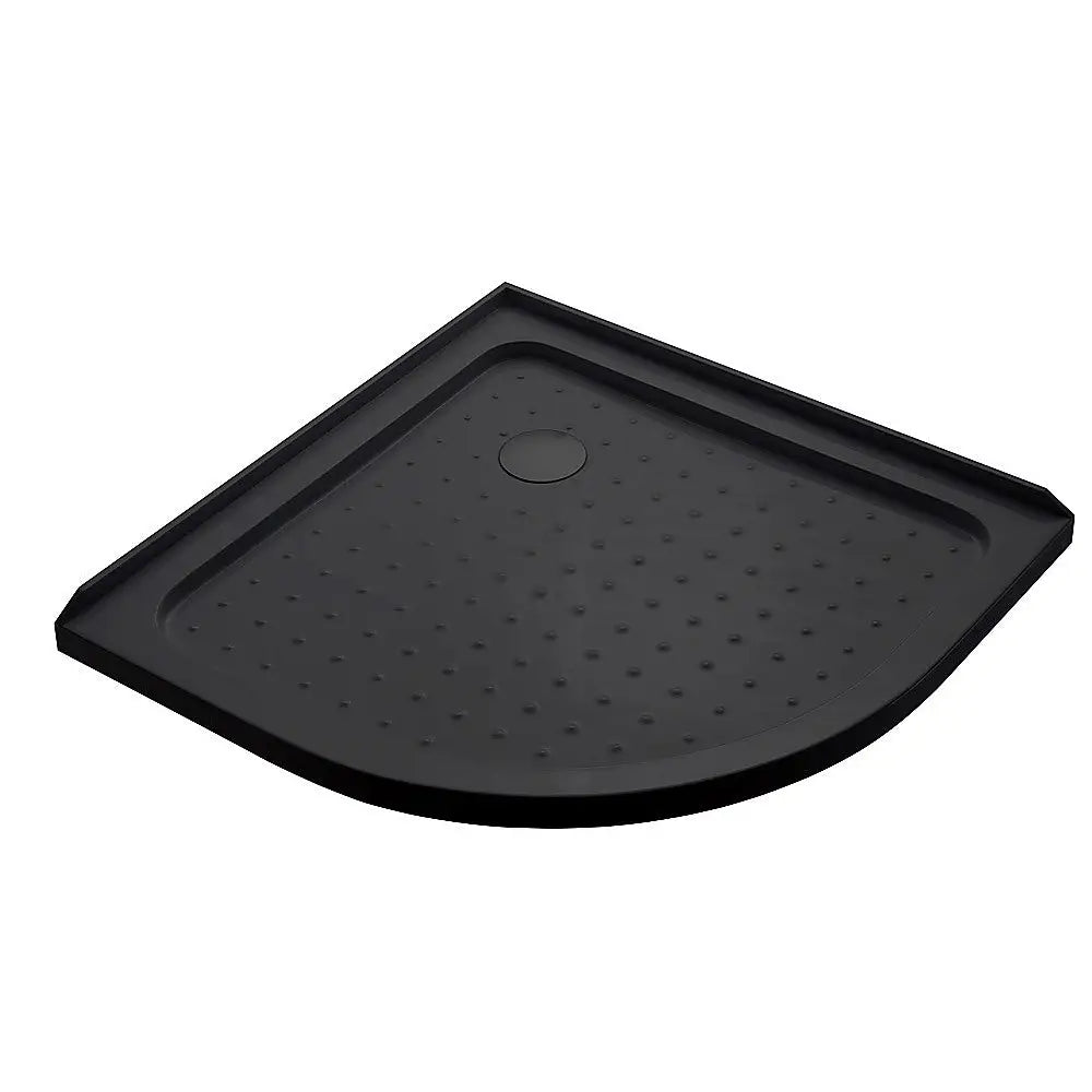 100x100cm Rounded Curved Shower Base in Black - Home & Garden > Bathroom Accessories > Shower Accessories