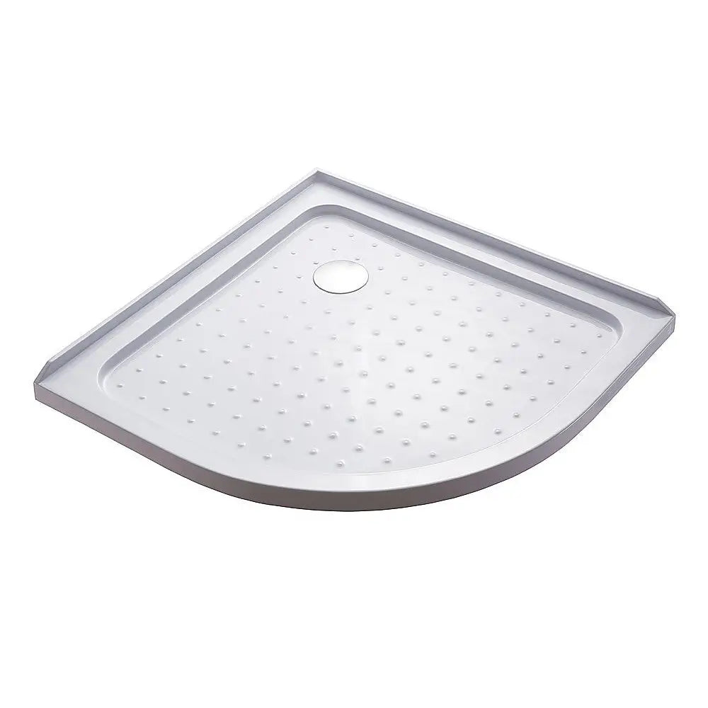 100x100cm Rounded Curved Shower Base in White - Home & Garden > Bathroom Accessories > Shower Accessories