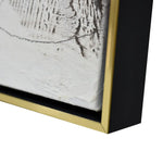 100X100cm Soft Essence Gold Framed Hand Painted Canvas Wall Art - Home & Garden > Wall Art
