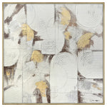 100X100cm Soft Essence Gold Framed Hand Painted Canvas Wall Art - Home & Garden > Wall Art