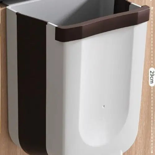 10L Collapsible Hanging Trash Bin-Grey - Home & Garden > Kitchen Bins