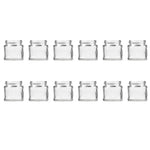10x 300ml Flint Glass Jars + Twist Lids - Round Food Cosmetic Packing Containers - Home & Garden > Storage