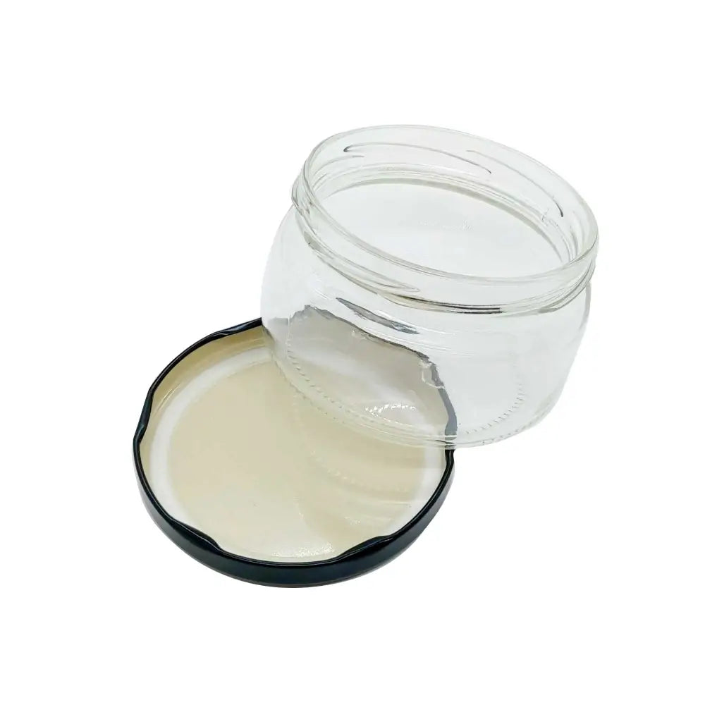 10x 300ml Flint Glass Jars + Twist Lids - Round Food Cosmetic Packing Containers - Home & Garden > Storage
