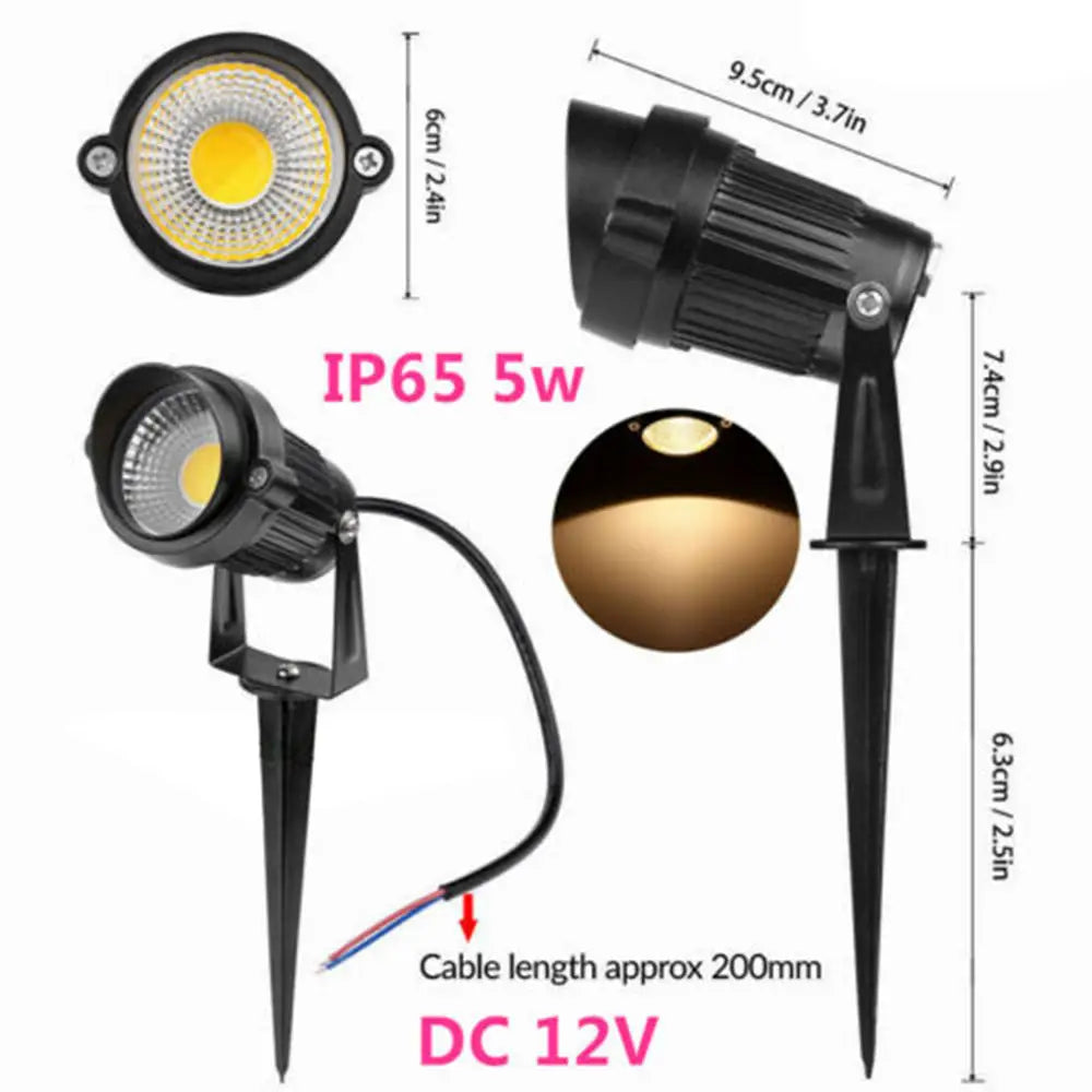10X LED Spotlights Landscape Warm light Lamp Waterproof Outdoor Garden Yard 12V - Home & Garden > Garden Lights