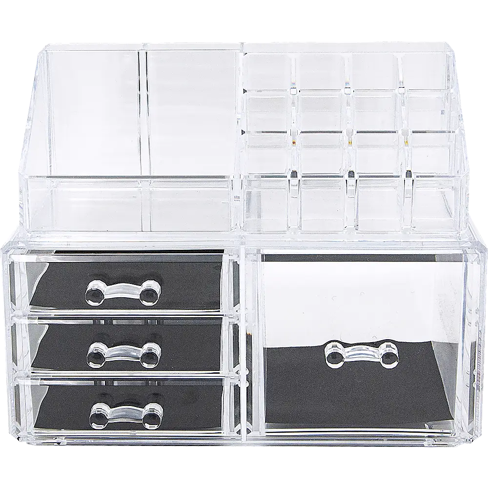 11 Drawers Clear Acrylic Tower Organiser Cosmetic jewellery Luxury Storage Cabinet - Furniture > Office