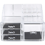 11 Drawers Clear Acrylic Tower Organiser Cosmetic jewellery Luxury Storage Cabinet - Furniture > Office