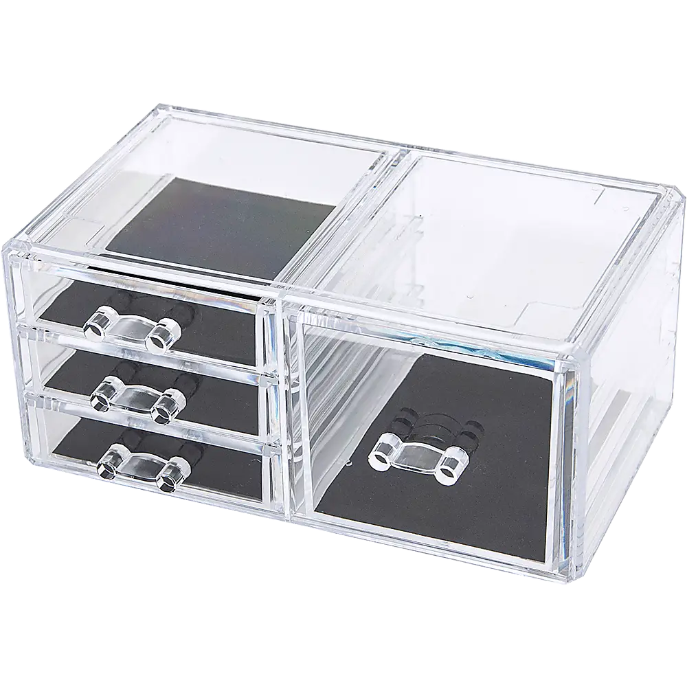 11 Drawers Clear Acrylic Tower Organiser Cosmetic jewellery Luxury Storage Cabinet - Furniture > Office