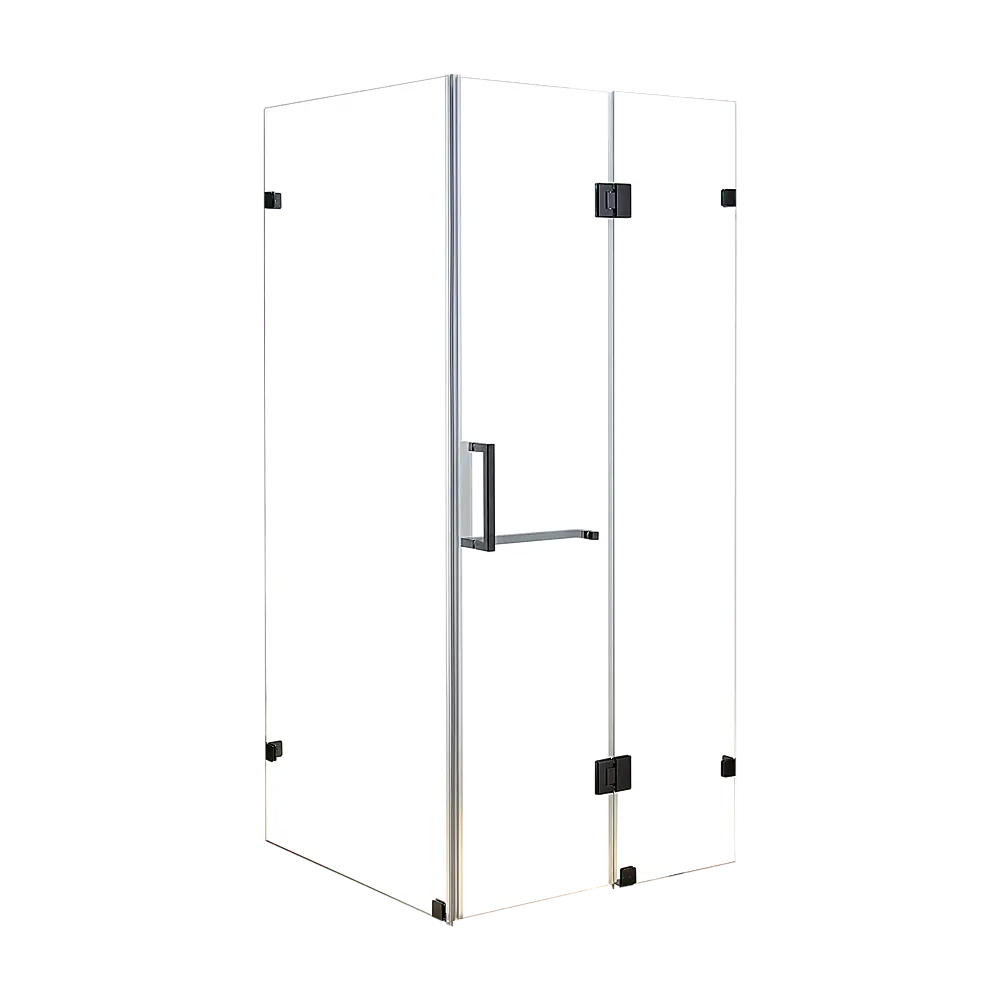 1100 x 1000mm Frameless 10mm Glass Shower Screen By Della Francesca - Furniture > Bathroom > Shower Heads & Screens