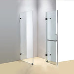1100 x 1000mm Frameless 10mm Glass Shower Screen By Della Francesca - Furniture > Bathroom > Shower Heads & Screens
