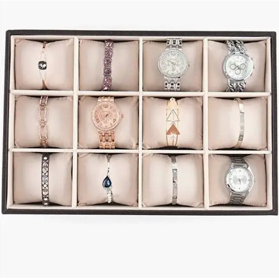 12 Bracelet Storage Tray (Black) - Home & Garden > Storage