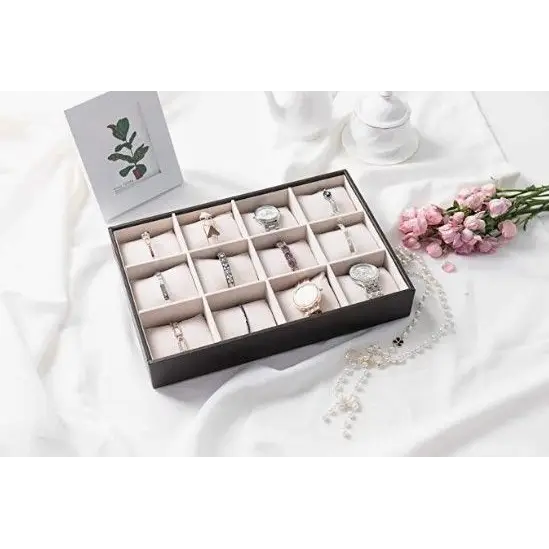 12 Bracelet Storage Tray (Black) - Home & Garden > Storage