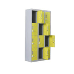 12-Door Locker for Office Gym Shed School Home Storage - 3-Digit Combination Lock - Furniture > Office