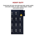 12-Door Locker for Office Gym Shed School Home Storage - 3-Digit Combination Lock - Furniture > Office