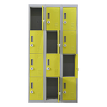 12-Door Locker for Office Gym Shed School Home Storage - 3-Digit Combination Lock - Furniture > Office
