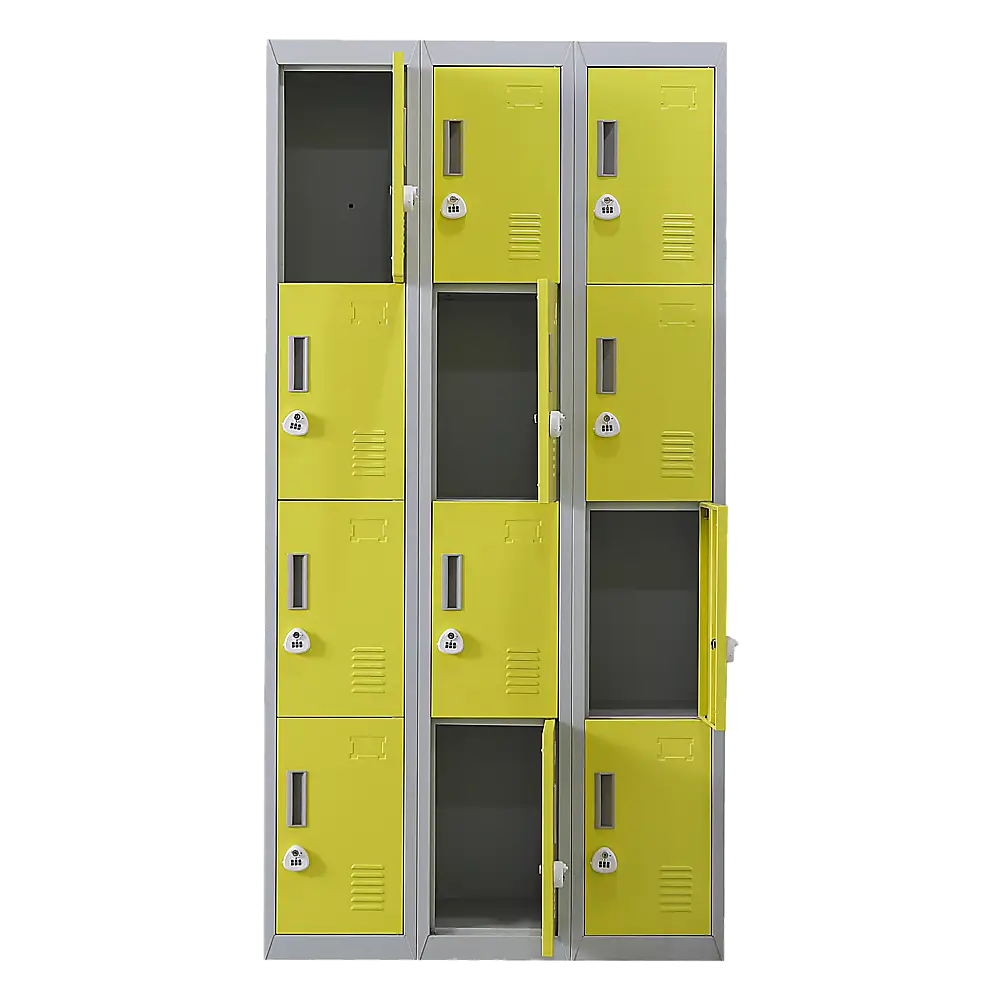 12-Door Locker for Office Gym Shed School Home Storage - 3-Digit Combination Lock - Furniture > Office