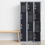 12-Door Locker for Office Gym Shed School Home Storage - 3-Digit Combination Lock - Furniture > Office