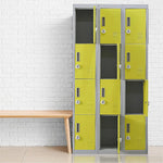 12-Door Locker for Office Gym Shed School Home Storage - 3-Digit Combination Lock - Furniture > Office