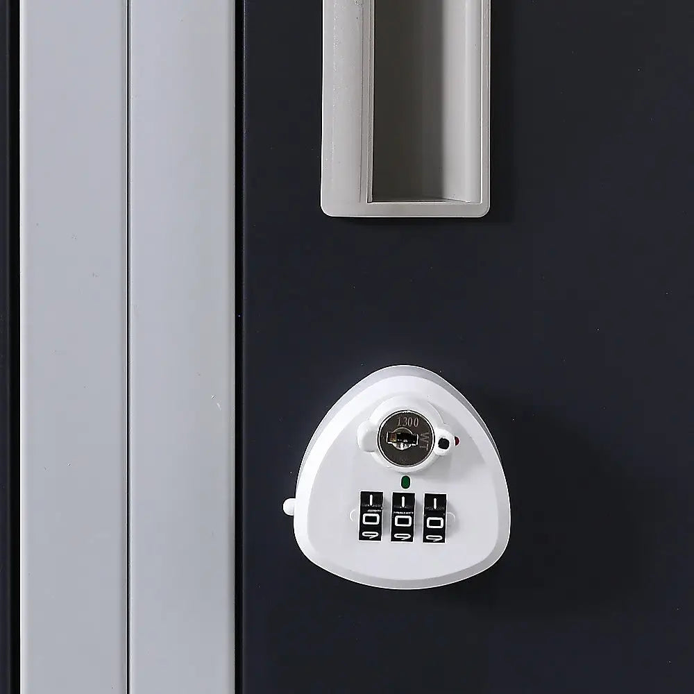 12-Door Locker for Office Gym Shed School Home Storage - 3-Digit Combination Lock - Furniture > Office