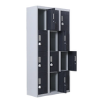 12-Door Locker for Office Gym Shed School Home Storage - 3-Digit Combination Lock - Furniture > Office
