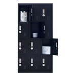 12-Door Locker for Office Gym Shed School Home Storage - 4-Digit Combination Lock - Furniture > Office