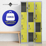 12-Door Locker for Office Gym Shed School Home Storage - 4-Digit Combination Lock - Furniture > Office