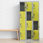 12-Door Locker for Office Gym Shed School Home Storage - 4-Digit Combination Lock - Furniture > Office