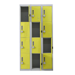 12-Door Locker for Office Gym Shed School Home Storage - 4-Digit Combination Lock - Furniture > Office