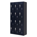 12-Door Locker for Office Gym Shed School Home Storage - Padlock-operated - Furniture > Office