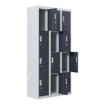 12-Door Locker for Office Gym Shed School Home Storage - Padlock-operated - Furniture > Office