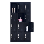 12-Door Locker for Office Gym Shed School Home Storage - Padlock-operated - Furniture > Office