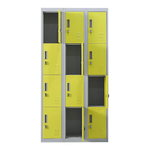 12-Door Locker for Office Gym Shed School Home Storage - Padlock-operated - Furniture > Office