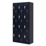 12-Door Locker for Office Gym Shed School Home Storage - Standard Lock with Keys - Furniture > Office