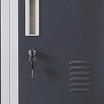 12-Door Locker for Office Gym Shed School Home Storage - Standard Lock with Keys - Furniture > Office