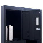 12-Door Locker for Office Gym Shed School Home Storage - Standard Lock with Keys - Furniture > Office